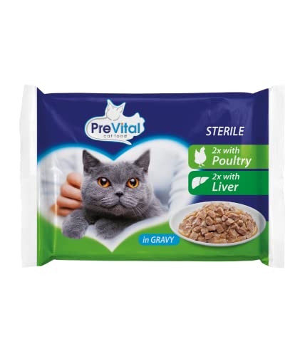 Prevital Pouch Pack Sterilised Poultry & Liver - 4x100gr von Prevital