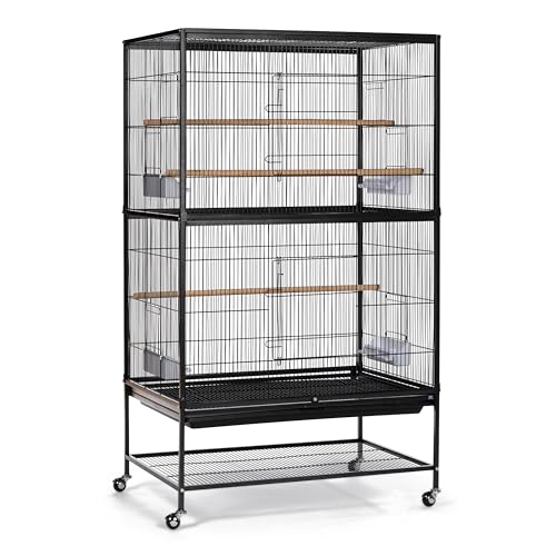 Prevue Pet Products Vogelkäfig aus Schmiedeeisen mit Ständer, Schwarz, 78 x 50 x 134 cm von Prevue Hendryx