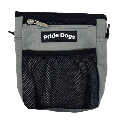 PrideDogs Premium Leckerlibeutel für Hunde - Robust & Praktisch - Futterbeutel mit viel Platz - Ideal für das Hundetraining oder Spaziergänge - inkl. Kotbeutelspender & Tragegurtverlängerung von PrideDogs