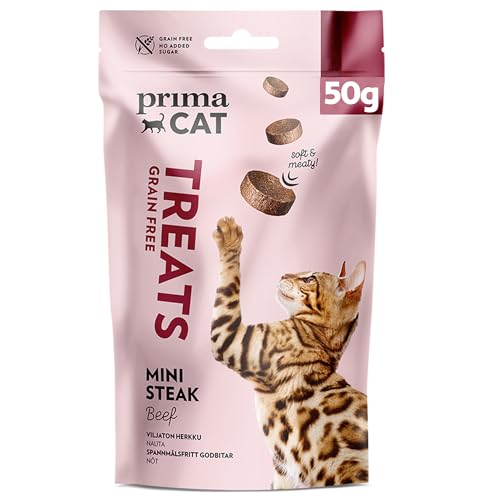 PrimaCat - Getreidefreie Softy Mini Katzenleckerlis, Geschmacksrichtung Rindsteak, 12 x 50 g PrimaCat - Getreidefreie Softy Mini Katzenleckerlis, Geschmacksrichtung Rindsteak, 12 x 50 g von PrimaCat