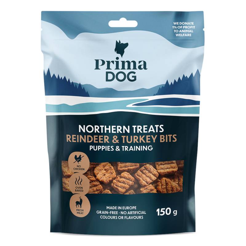 PrimaDog Northern Treats für Welpen - Rentier & Truthahn (150 g) von PrimaDog