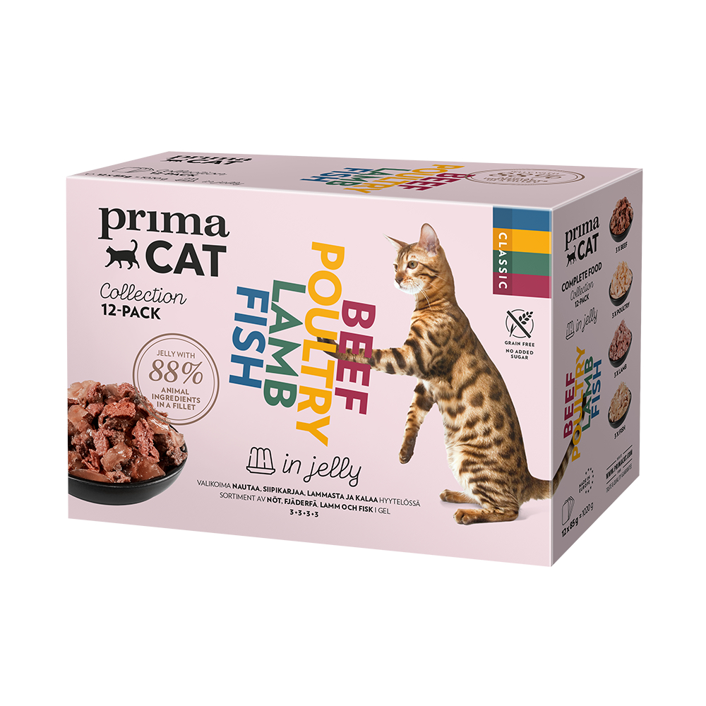 Sparpaket PrimaCat Classic in Gelee 48 x 85 g - Classic-Mix Sparpaket PrimaCat Classic in Gelee 48 x 85 g - Classic-Mix von PrimaPet