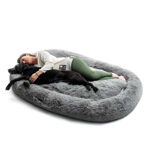Primal Internet GmbH Premium Haustierbett Hund und Mensch Anti-Stress & Anti-Angst | Hundebett XXL 190x140 cm | Orthopädisch erhöhter Rand | rutschfeste Unterseite Primal Internet GmbH Premium Haustierbett Hund und Mensch Anti-Stress & Anti-Angst | Hundebett XXL 190x140 cm | Orthopädisch erhöhter Rand | rutschfeste Unterseite von Primal Internet GmbH
