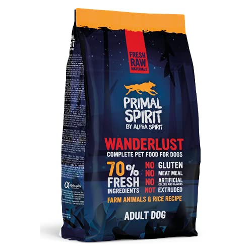 Primal Spirit8436586310868 70% Wanderlust Hundefutter für Erwachsene 1 kg von Primal Spirit Foods