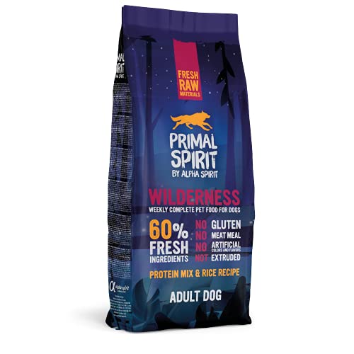 Primal Spirit8436586310851 60% Wildnis Hundefutter für Erwachsene 12 kg von Primal Spirit Foods