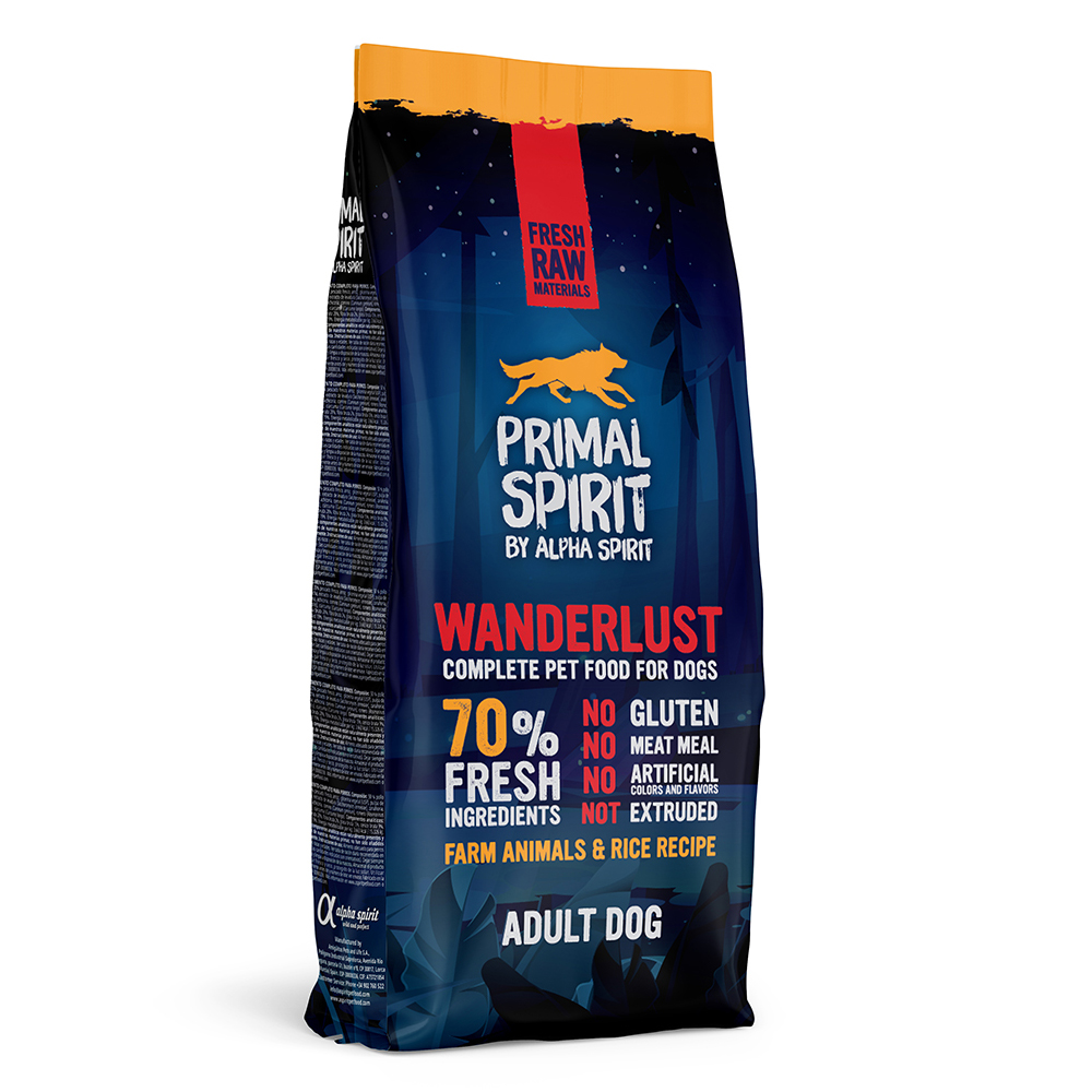 Primal Spirit 70% Wanderlust Hundefutter - 12 kg von Primal