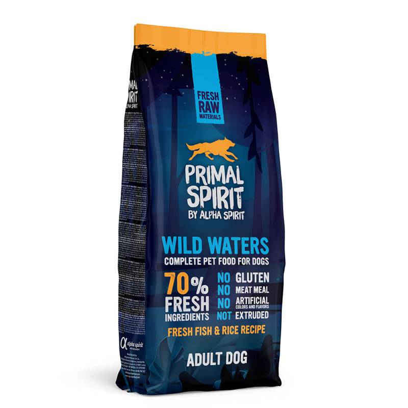 Primal Spirit 70% Wild Waters Hundefutter - 12 kg von Primal