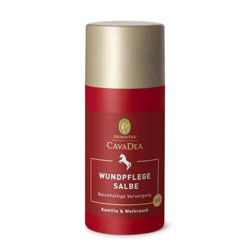 Primavera CavaDea Wundpflege Salbe Bio - unterstützt den Regenerationsprozess, kann juckreizlindernd wirken bei Pferden - mit 100% naturreinen ätherischen Ölen - vegan - 95 ml von Primavera