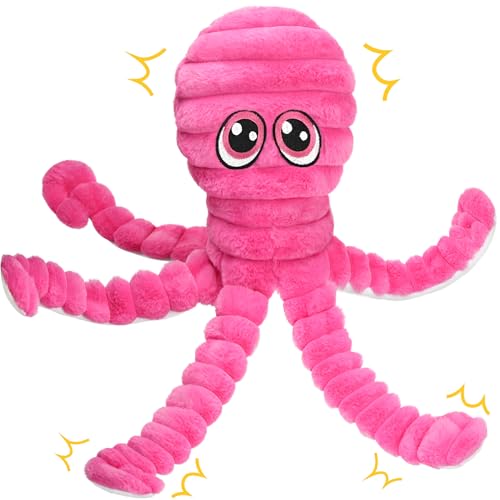 Prime Pets Hundespielzeug für große Hunde, 68,6 cm, extra groß, Plüsch-Oktopus-Hundespielzeug, quietschendes Hundespielzeug, Tauziehen, Haustierspielzeug für kleine, mittelgroße und große Hunde von Prime Pets