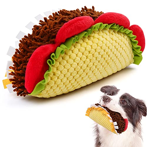 PrimePets Plüsch Taco Hundespielzeug, Futter Hundespielzeug, Stoffhund Kauspielzeug für Kleine Mittlere Große Hunde, Hund Geburtstag Spielzeug von PrimePets