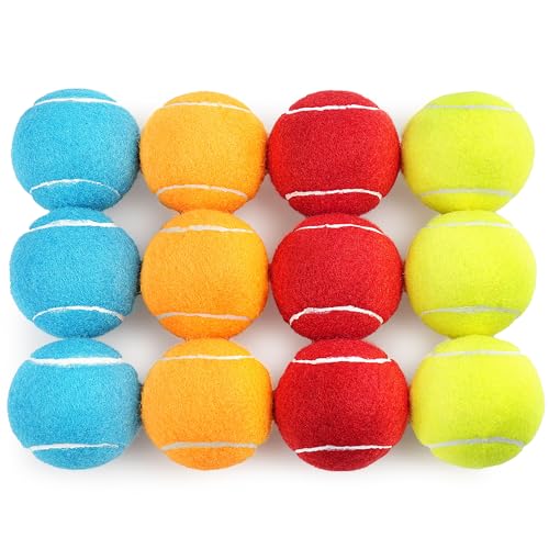 PrimePets Quietschendes Hundespielzeug, Großpackung, 6,3 cm Tennisbälle, kleines Gummispielzeug für Hunde, 4 verschiedene Farben, langlebiges Welpenspielzeug für drinnen und draußen, kleine und PrimePets Quietschendes Hundespielzeug, Großpackung, 6,3 cm Tennisbälle, kleines Gummispielzeug für Hunde, 4 verschiedene Farben, langlebiges Welpenspielzeug für drinnen und draußen, kleine und von PrimePets