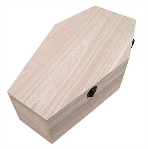 PrimoLiving petbye Holz Haustiersarg Natur belassen - Größe XL für mittelgroße Haustiere - Tiersarg mit festem Metallverschluss - Sarg aus hochwertigem Holz von PrimoLiving