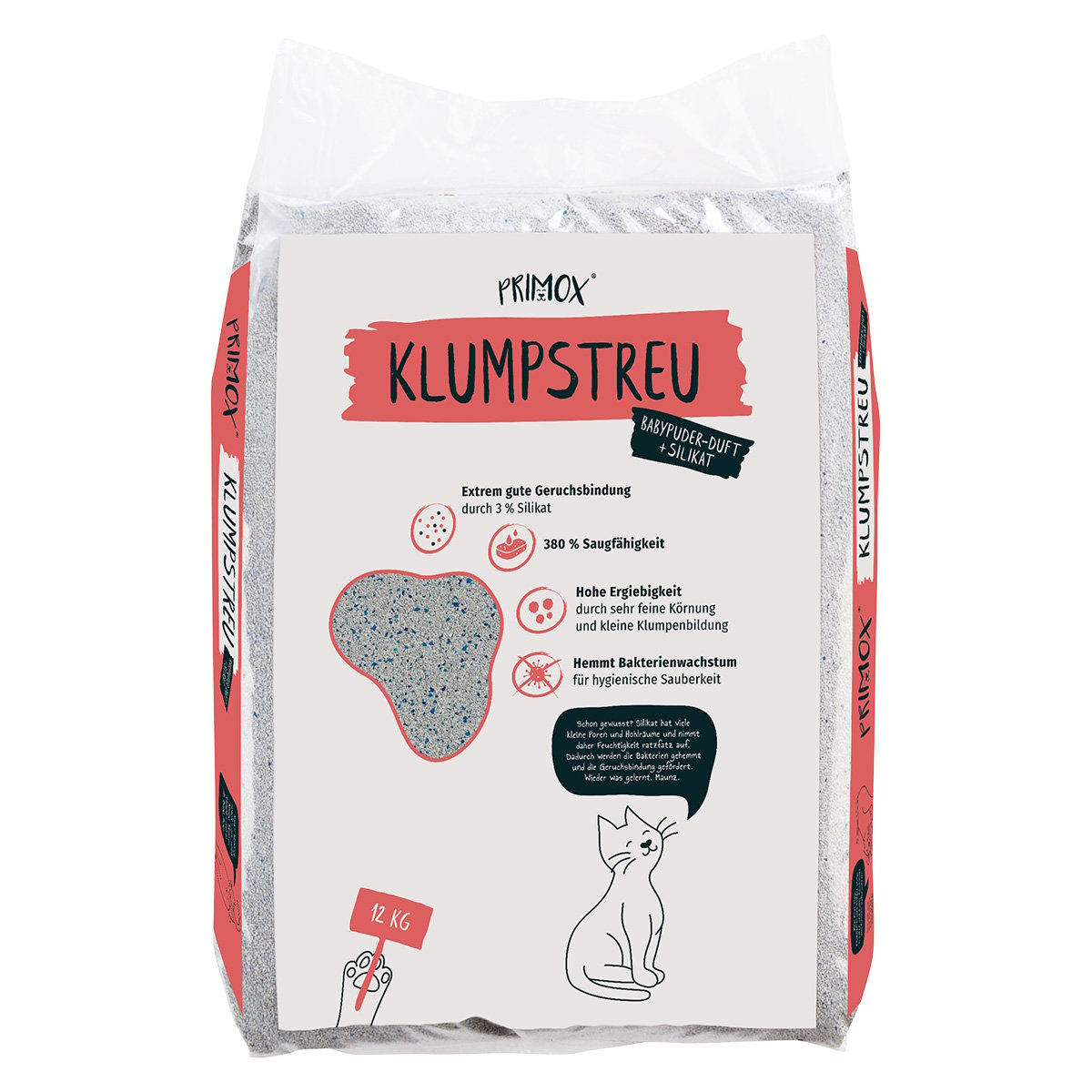 PRIMOX® KLUMPSTREU Babypuderduft + 3% Silikat 12kg von Primox