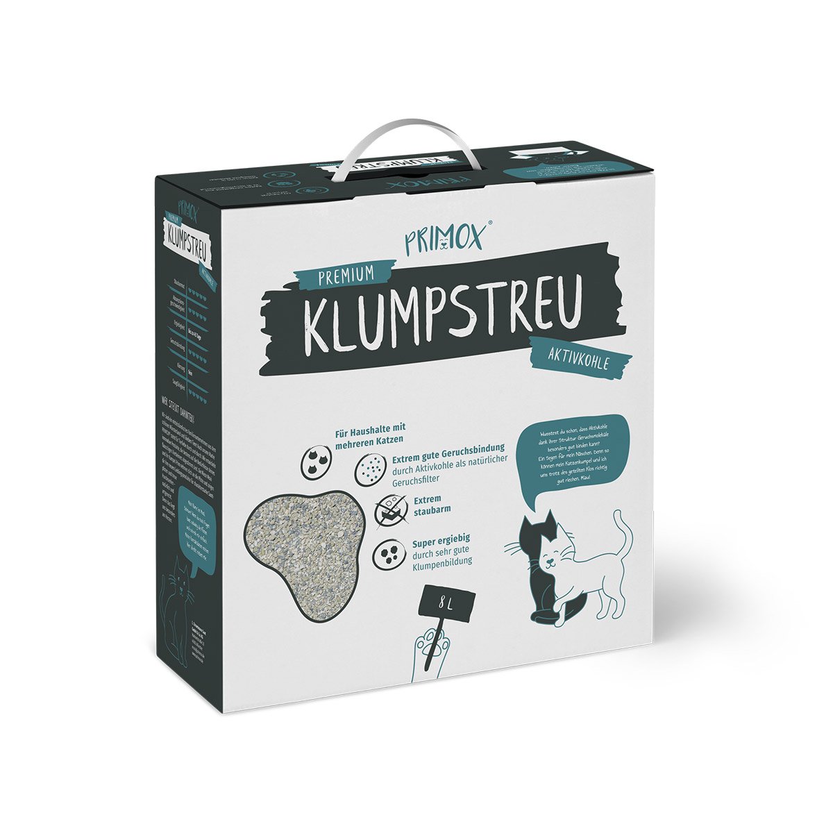 PRIMOX® Premium KLUMPSTREU Aktivkohle 8l von Primox