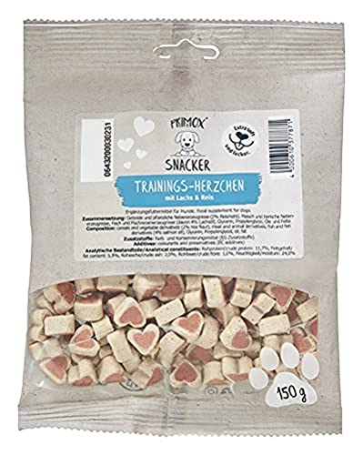 PRIMOX Trainings-Snack mit Lachs & Reis, 150g | Hundeleckerli für Training & Belohnung | saftig & Soft | Handlich & schmackhaft von Primox