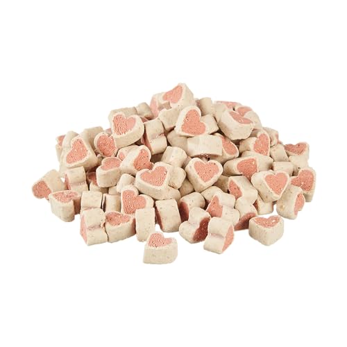 PRIMOX Snack Trainings-Snack Herzchen Herzen mit Lachs & Reis - zuckerfreier Snack/Leckerli für Hunde - ideal für's Training, unterwegs und zwischendurch, 1er Pack (1 x 0.15 kilograms) von Primox