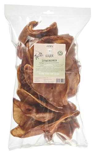 PRIMOX Schweineohren 5 x 800g | Kausnack für Hunde | Knackiger Knorpel | Hohe Akzeptanz | Monoprotein | 100% natürlich | Langer Kauspaß | Zahnpflege von Primox