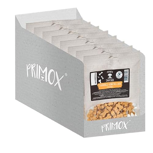 PRIMOX Trainings-Knöchelchen mit Geflügel, 8 x 150 g I Hundeleckerli für Training & Belohnung | saftig & Soft | Handlich & schmackhaft von Primox