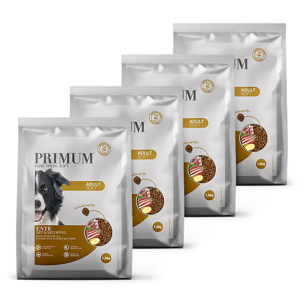 Primum | Ente mit Kartoffel | Soft Adult | 4 x 1,5 kg von Primum