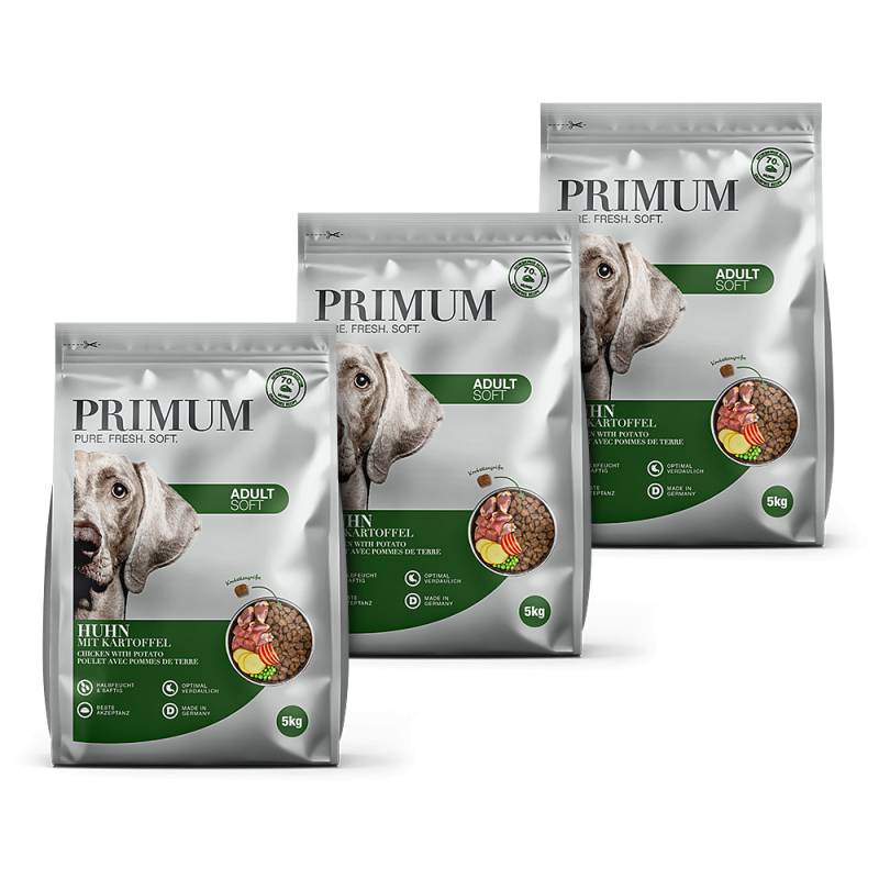 Primum | Huhn mit Kartoffel | Soft Adult | 3 x 5 kg von Primum