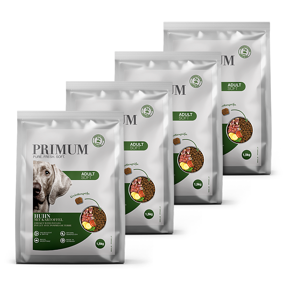 Primum | Huhn mit Kartoffel | Soft Adult | 4 x 1,5 kg von Primum