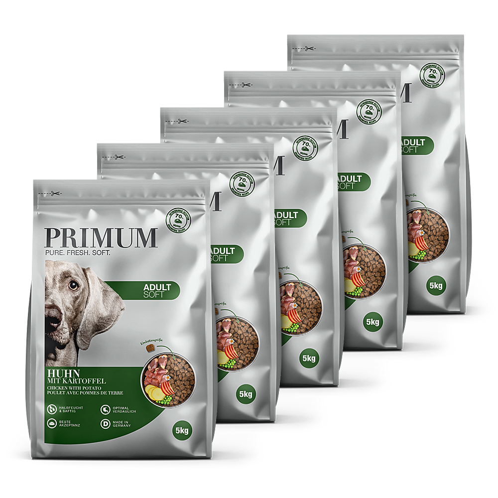 Primum | Huhn mit Kartoffel | Soft Adult | 5 x 5 kg von Primum