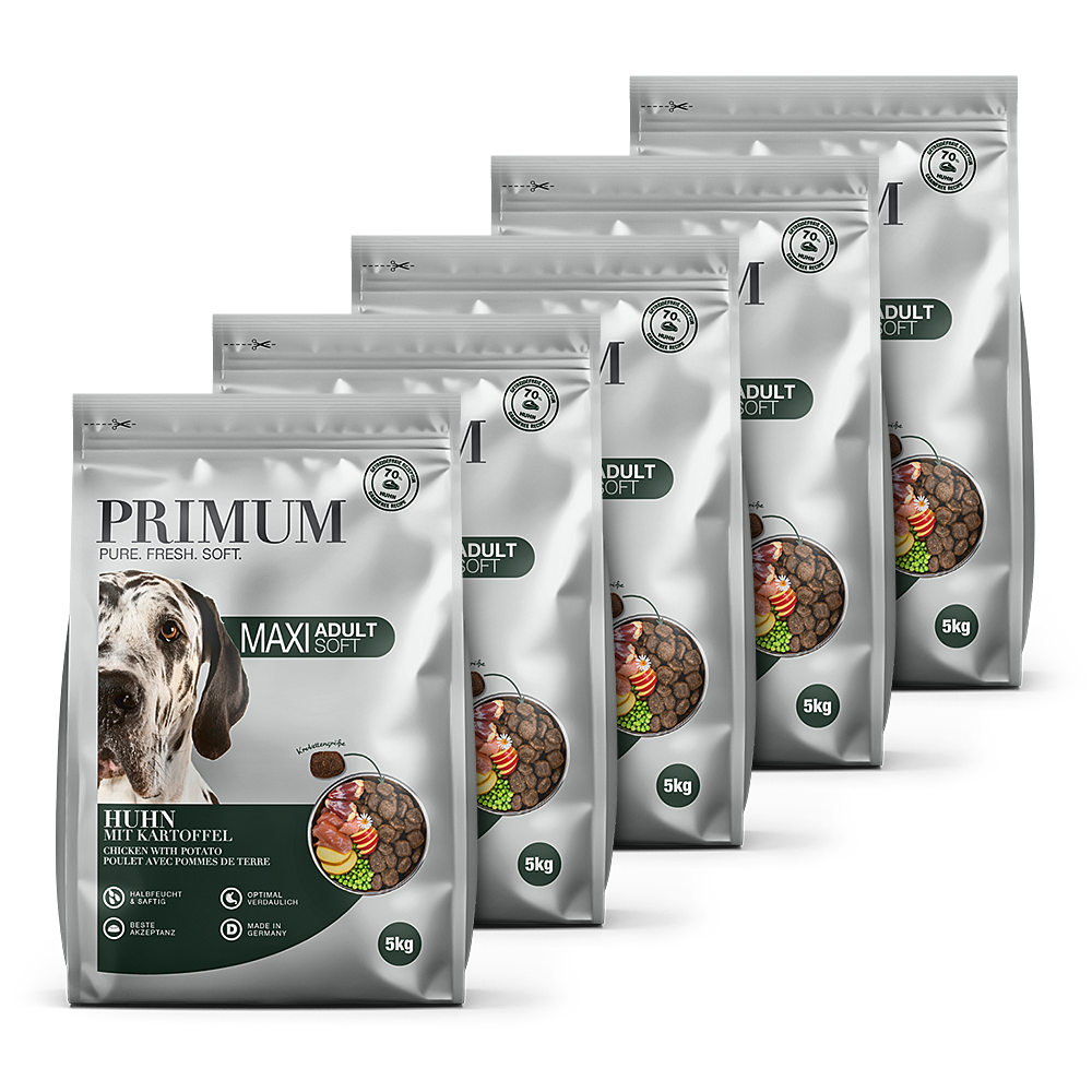 Primum | Huhn mit Kartoffel | Soft Maxi | 5 x 5 kg von Primum