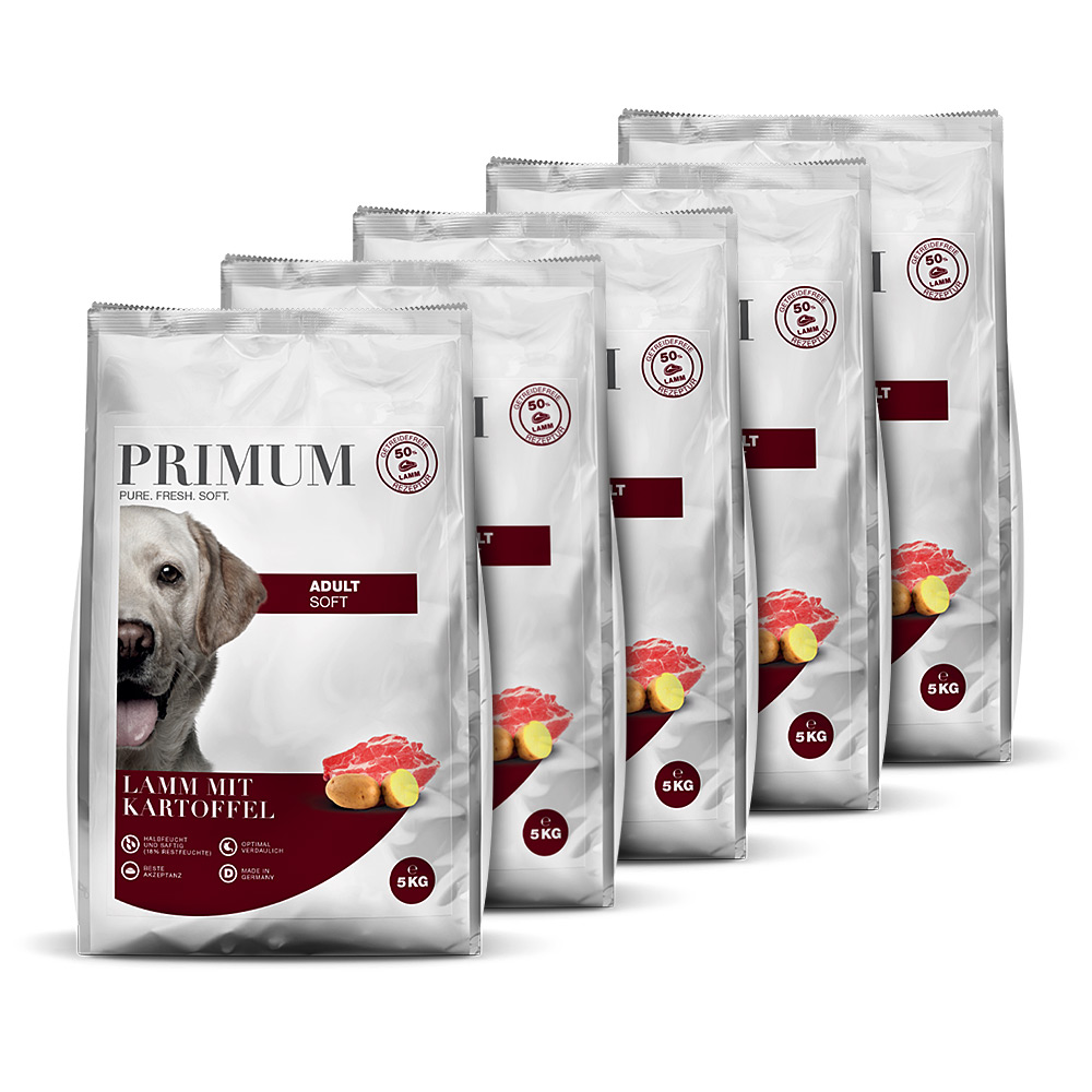 Primum | Lamm mit Kartoffel | Soft Adult | 5 x 5 kg von Primum
