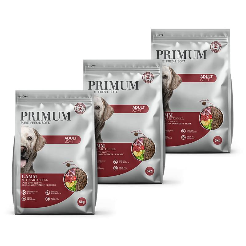 Primum | Lamm mit Kartoffel | Soft Adult | 3 x 5 kg von Primum