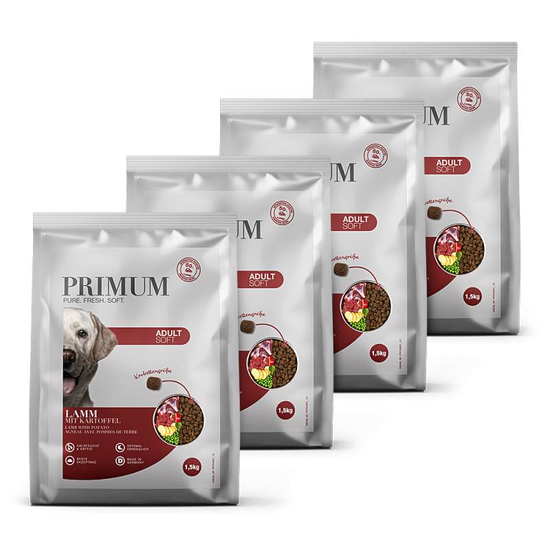 Primum | Lamm mit Kartoffel | Soft Adult | 4 x 1,5 kg von Primum