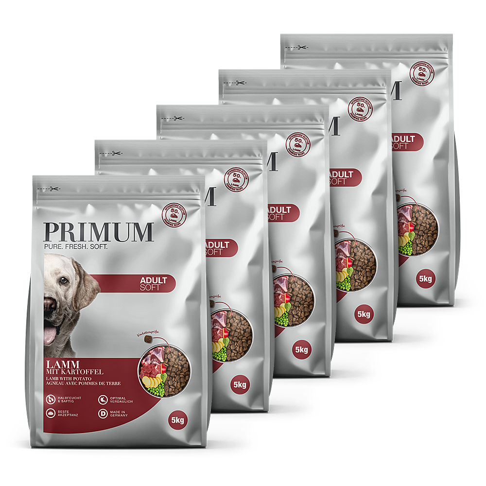 Primum | Lamm mit Kartoffel | Soft Adult | 5 x 5 kg von Primum