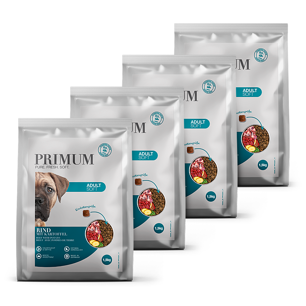 Primum | Rind mit Kartoffel | Soft Adult | 4 x 1,5 kg von Primum