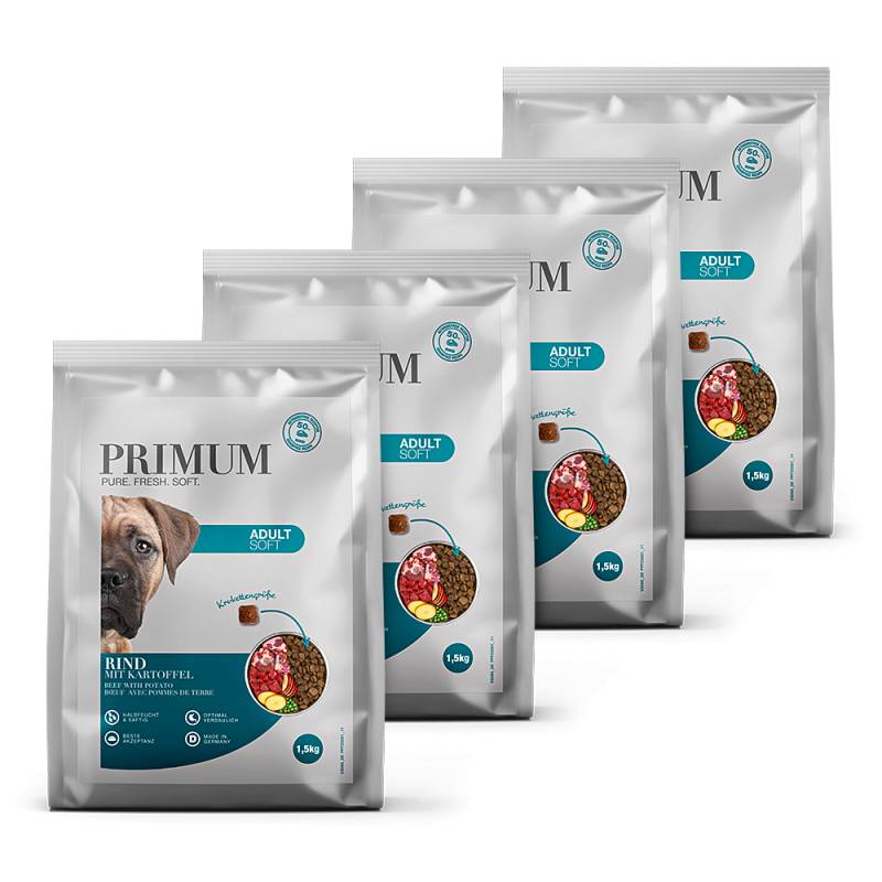 Primum | Rind mit Kartoffel | Soft Adult | 4 x 1,5 kg von Primum