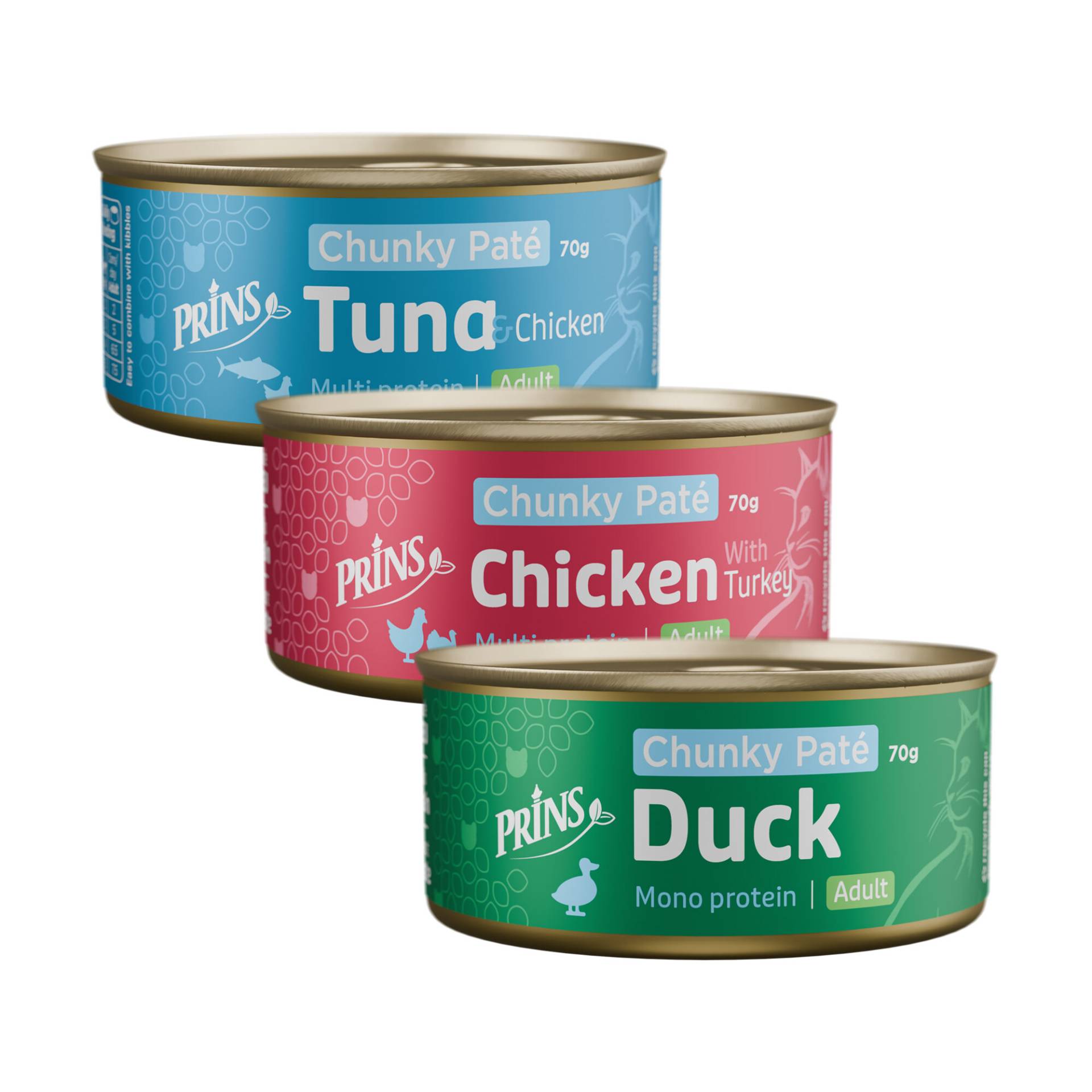 Prins Chunky Paté - Katzenfutter - Ente - 24 x 70 g Prins Chunky Paté - Katzenfutter - Ente - 24 x 70 g von Prins