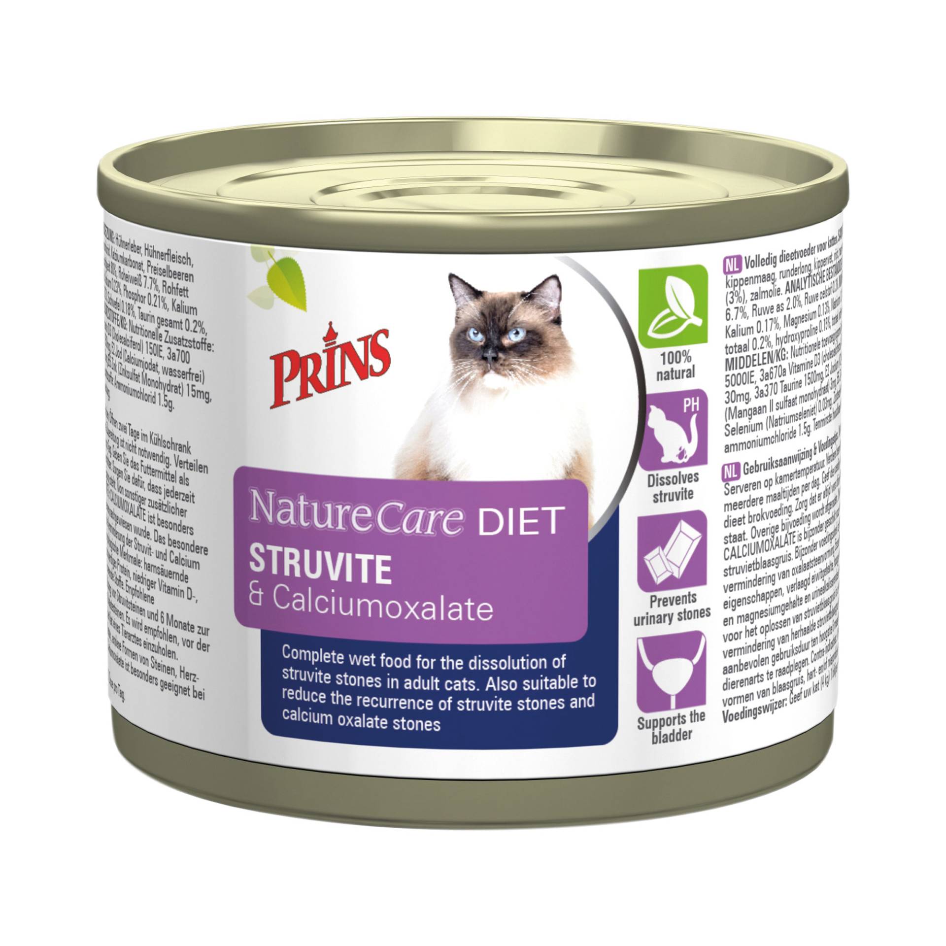 Prins NatureCare Diet Cat Struvite & Calciumoxalate - 200 g von Prins