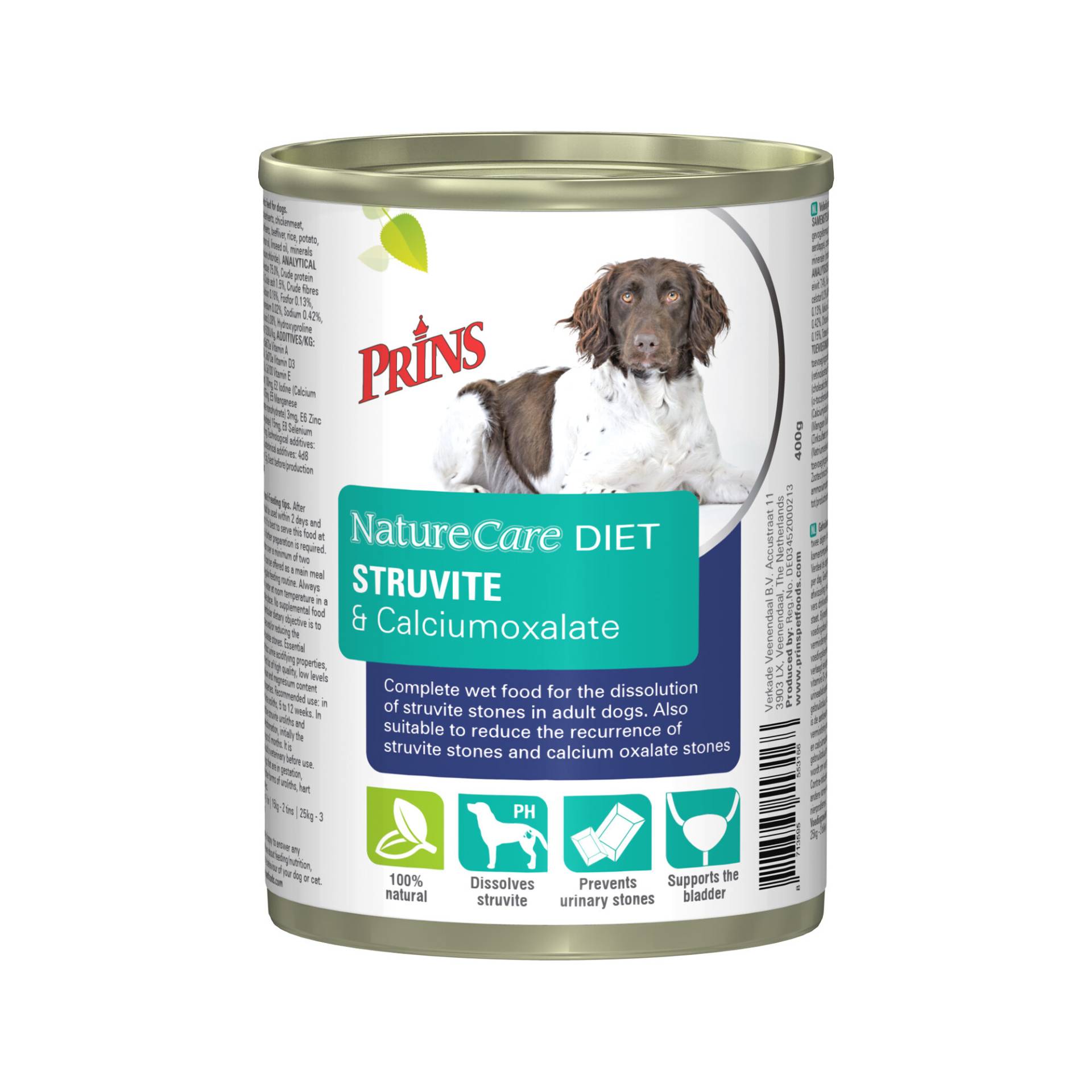 Prins NatureCare Diet Dog Struvite & Calciumoxalate - 6 x 400 g von Prins