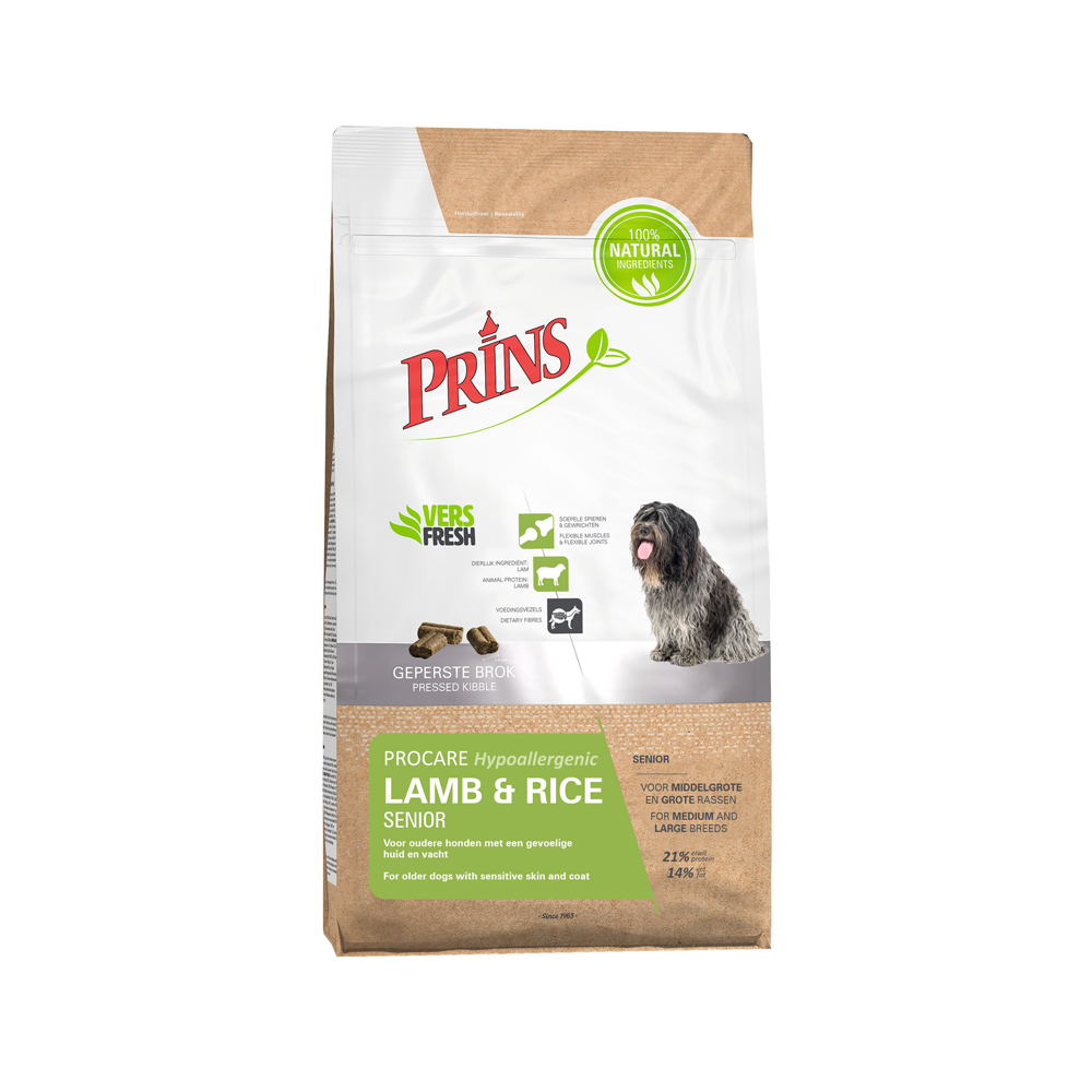 Prins ProCare Lamb & Rice Senior Hypoallergenic - 15 kg Prins ProCare Lamb & Rice Senior Hypoallergenic - 15 kg von Prins