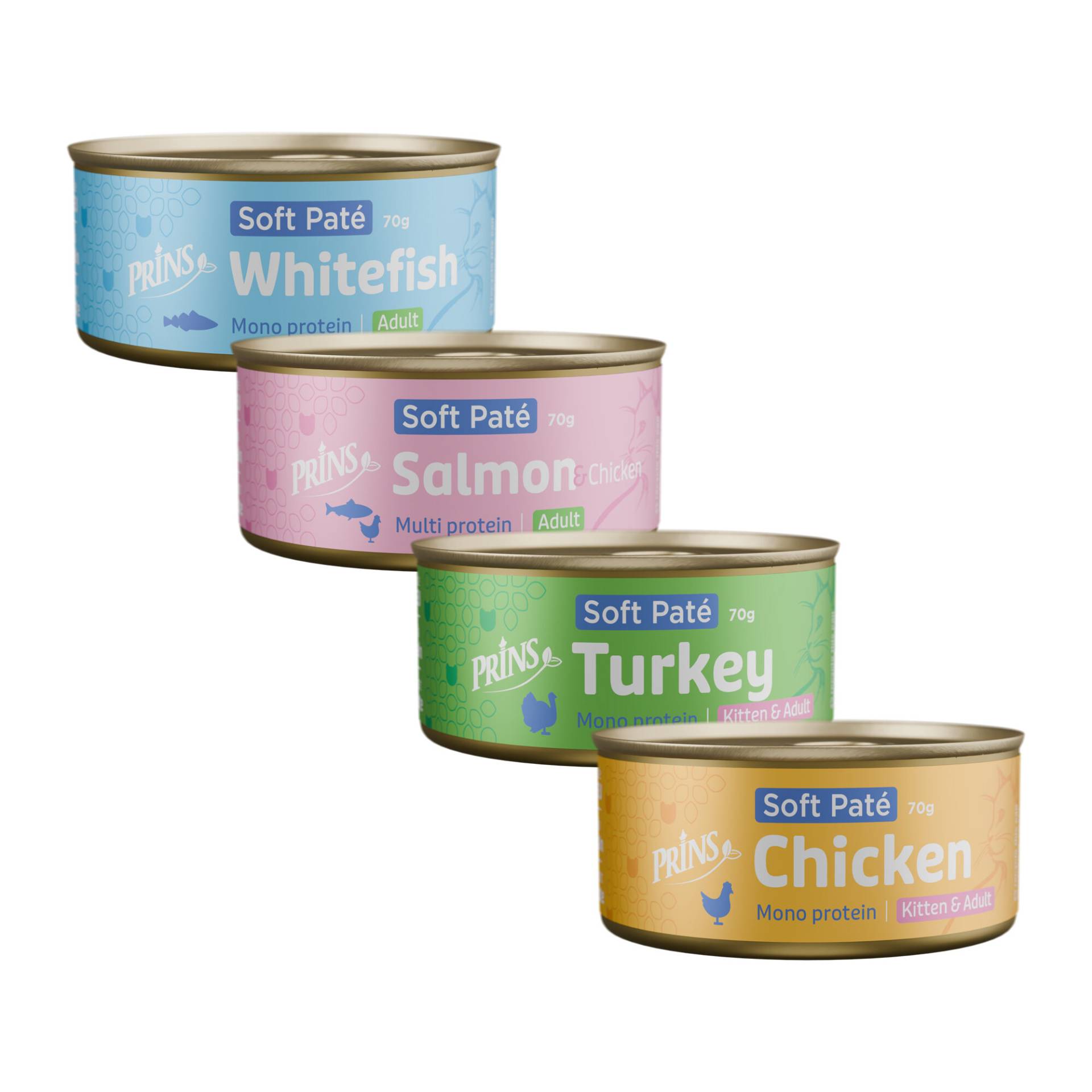 Prins Soft Paté Katzenfutter - Felchen - 24 x 70 g Prins Soft Paté Katzenfutter - Felchen - 24 x 70 g von Prins