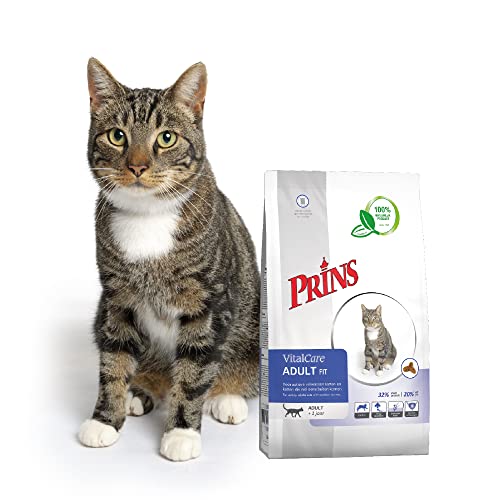 Prins VitalCare Adult Fit 5 kg Katzenfutter Trockenfutter für aktive Katzen - knusprige Brocken von Prins