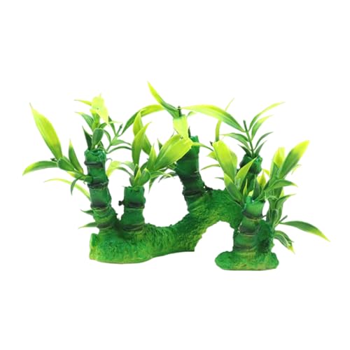Prmaylis Fishtanks Dekoration Realistische Grüne Bambusharz Pflanze Natürliche Aussehen Für Heimnutzung Fishtanks Und Aquarien Origination von Prmaylis