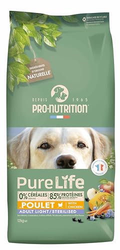 Pro Nutrition Pure Life Poulet Adult Light / Sterilized 12 kg von Pro-Nutrition Flatazor
