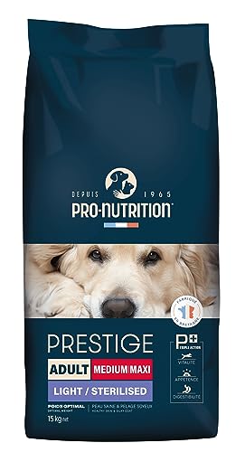 Pro Nutrition - Prestige Adult Light/Sterilized MEDIUM/Maxi 15kg von Pro-Nutrition