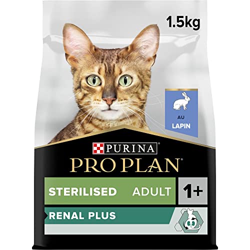 Pro Plan Hochwertiges Trockenfutter für das Wohlbefinden kastrierter oder sterilisierter Katzen, Kaninchen, 1,5 kg von Pro Plan