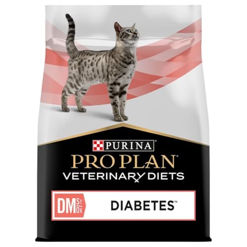 Pro Plan Veterinary Diets DM Diabetes Management Katze | 1,5 kg | Diätetisches Alleinfuttermittel für ausgewachsene Katzen | Trockenfutter zur Regulierung der Glucoseversorgung von Pro Plan Veterinary Diets