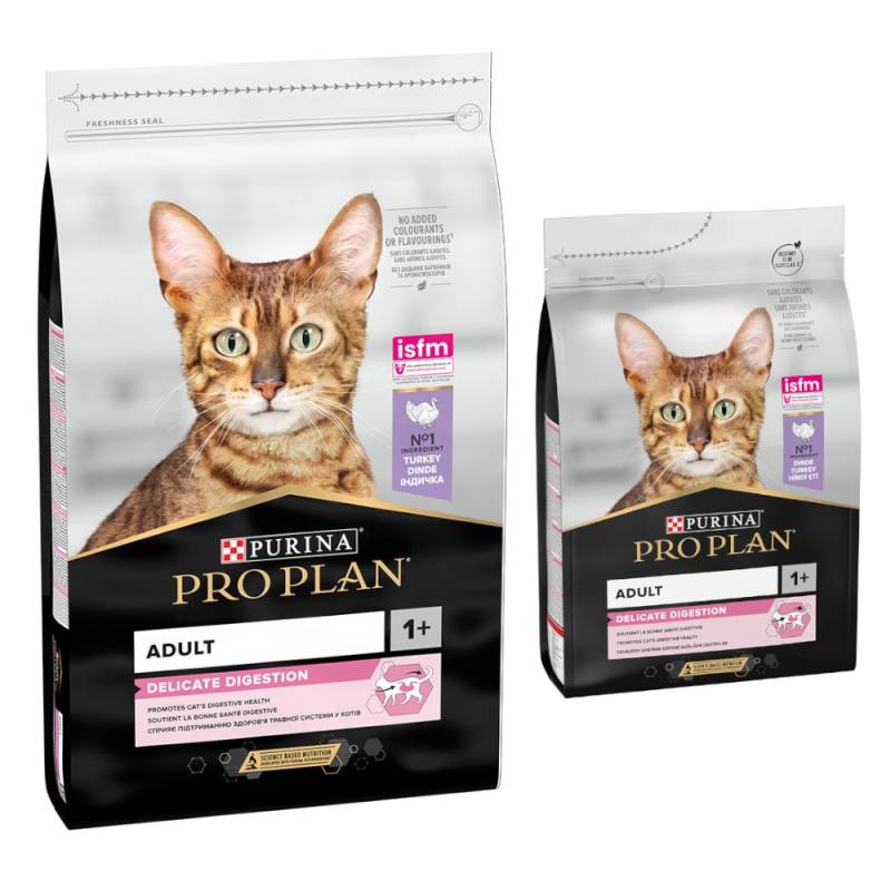 10 kg PURINA PRO PLAN Trockenfutter + 3 kg Adult Delicate Digestion Truthahn gratis! - Adult Delicate Digestion reich an Truthahn von Pro Plan