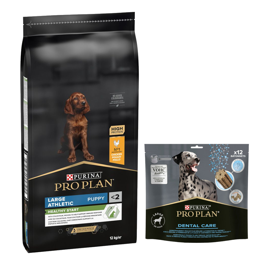 12 kg PURINA PRO PLAN Puppy + Dental Care passender Snack gratis! - Large Athletic Healthy Start + für große Hunde 426 g 12 kg PURINA PRO PLAN Puppy + Dental Care passender Snack gratis! - Large Athletic Healthy Start + für große Hunde 426 g von Pro Plan