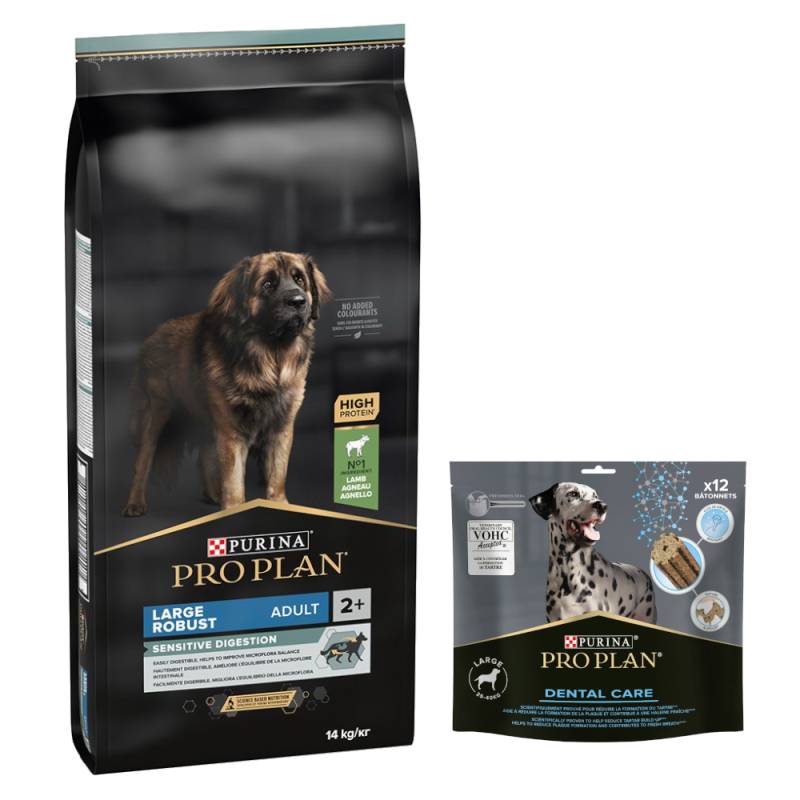 14 kg PURINA PRO PLAN Adult + Dental Care passender Snack gratis! - Large Robust Lamm & Reis Sensitive Digestion + für große Hunde 426 g 14 kg PURINA PRO PLAN Adult + Dental Care passender Snack gratis! - Large Robust Lamm & Reis Sensitive Digestion + für große Hunde 426 g von Pro Plan