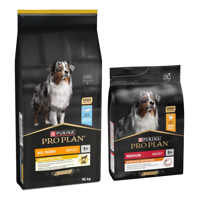 16 kg + 3 kg gratis! 19 kg PURINA PRO PLAN Adult - All Sizes Light Sterilised Fisch +Medium Everyday Nutrition 16 kg + 3 kg gratis! 19 kg PURINA PRO PLAN Adult - All Sizes Light Sterilised Fisch +Medium Everyday Nutrition von Pro Plan