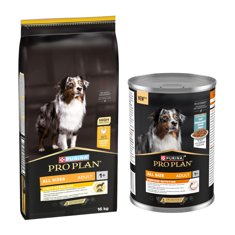 16 kg PURINA PRO PLAN + 12 x 400 g All Size Adult Everyday Nutrition in Jelly gratis! - All Sizes Adult Light/Sterilised + Fisch 16 kg PURINA PRO PLAN + 12 x 400 g All Size Adult Everyday Nutrition in Jelly gratis! - All Sizes Adult Light/Sterilised + Fisch von Pro Plan
