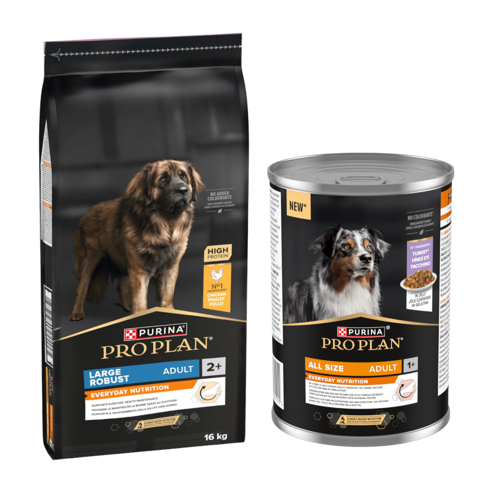 16 kg PURINA PRO PLAN + 12 x 400 g All Size Adult Everyday Nutrition in Jelly gratis! - Large Robust Adult Everyday Nutrition + Truthahn 16 kg PURINA PRO PLAN + 12 x 400 g All Size Adult Everyday Nutrition in Jelly gratis! - Large Robust Adult Everyday Nutrition + Truthahn von Pro Plan
